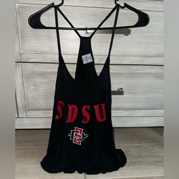 San Diego State University (SDSU) Soft Cotton Strappy Racerback Tank Top - Picture 1 of 3